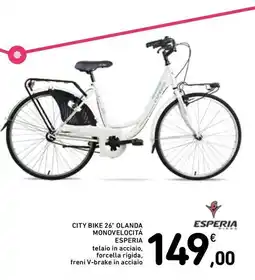Spazio Conad CITY BIKE 26" OLANDA MONOVELOCITÁ ESPERIA offerta
