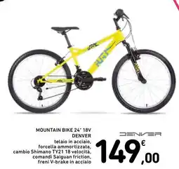 Spazio Conad MOUNTAIN BIKE 24" 18V DENVER offerta