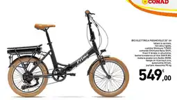 Spazio Conad BICI ELETTRICA PIEGHEVOLE 20" 6V offerta