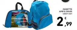 Spazio Conad Zainetto apri e chiudi offerta