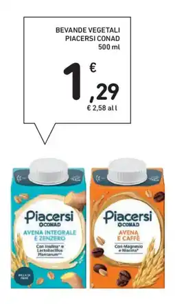 Spazio Conad Bevande vegetali PIACERSI CONAD offerta