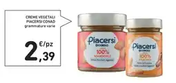 Spazio Conad Creme vegetali PIACERSI CONAD offerta