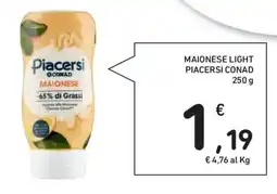Spazio Conad Maionese light PIACERSI CONAD offerta