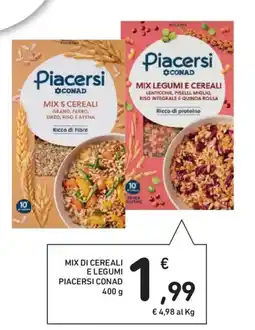 Spazio Conad Mix di cereali e legumi PIACERSI CONAD offerta