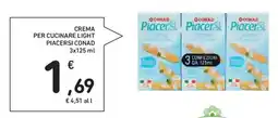 Spazio Conad Crema per cucinare light PIACERSI CONAD offerta