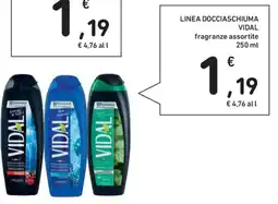 Spazio Conad Linea docciaschiuma VIDAL offerta