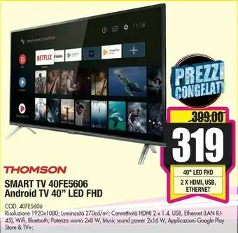 Smart tv 40fe5606 android tv 40 led fhd