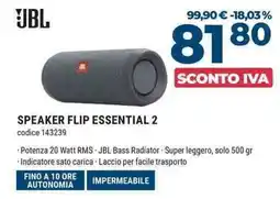 Sinergy Jbl speaker flip essential 2 offerta