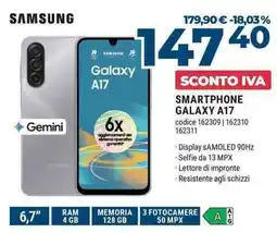 Sinergy SAMSUNG SMARTPHONE GALAXY A17 offerta