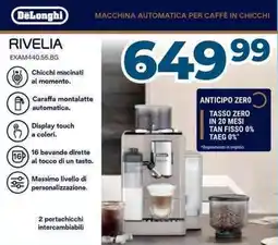 Sinergy DeLonghi RIVELIA EXAM440.55.BG offerta