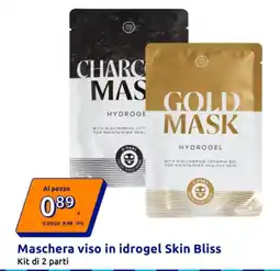 Action Maschera viso in idrogel Skin Bliss offerta