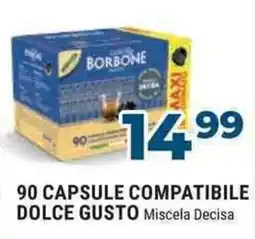Sinergy Caffè borbone 90 capsule compatibile dolce gusto miscela decisa offerta