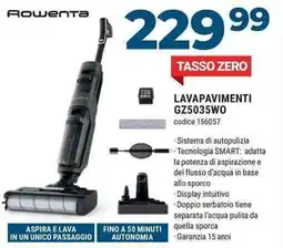 Sinergy Rowenta LAVAPAVIMENTI GZ5035WO offerta