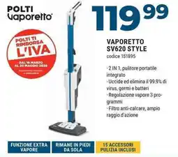 Sinergy POLTI VAPORETTO SV620 STYLE offerta