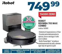 Sinergy Robot roomba 705 max combo offerta
