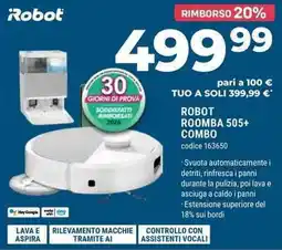Sinergy Robot roomba 505+ combo offerta