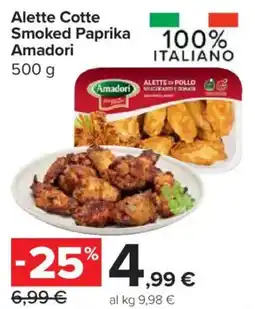 Carrefour Express Alette Cotte Smoked Paprika Amadori offerta
