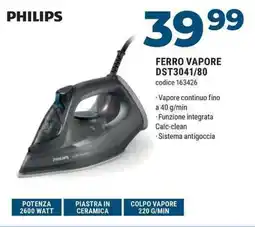 Sinergy PHILIPS FERRO VAPORE DST3041/80 offerta