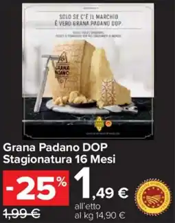 Carrefour Express Grana Padano DOP Stagionatura 16 Mesi offerta