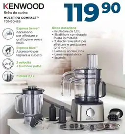 Sinergy KENWOOD MULTIPRO COMPACT FDM304SS offerta