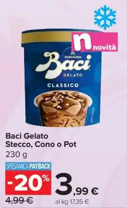 Carrefour Express Baci Gelato Stecco, Cono o Pot offerta