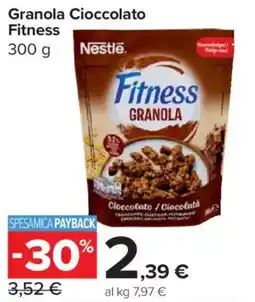 Carrefour Express Granola Cioccolato Fitness offerta