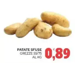 Eté Patate sfuse grezze 55/75 offerta
