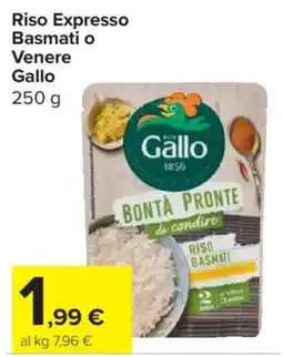 Carrefour Express Riso Expresso Basmati o Venere Gallo offerta