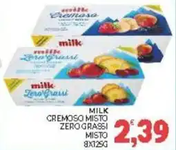 Eté Milk cremoso misto zero grassi misto offerta