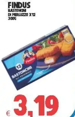 Eté Findus bastoncini di merluzzo x12 offerta