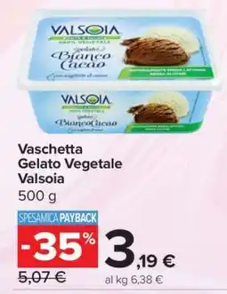 Carrefour Vaschetta Gelato Vegetale Valsoia offerta