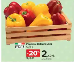 Carrefour Peperoni Colorati Misti offerta