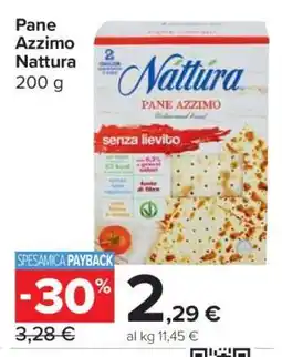 Carrefour Pane Azzimo Nattura offerta