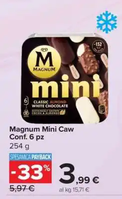 Carrefour Magnum Mini Caw Conf. 6 pz offerta