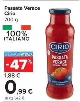 Carrefour Passata Verace Cirio offerta