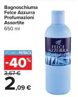 Carrefour Bagnoschiuma Felce Azzurra Profumazioni Assortite offerta