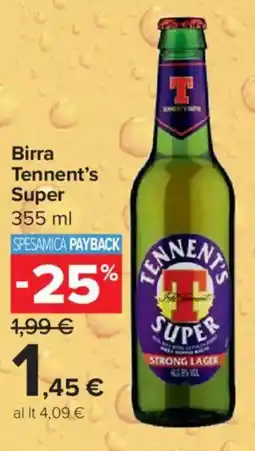 Carrefour Express Birra Tennent's Super offerta