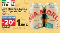 Carrefour Express Birra Moretti in Lattina offerta
