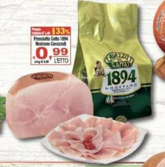 CTS Supermercati Prosciutto cotto offerta