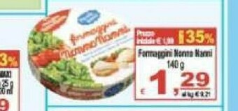CTS Supermercati Formaggini offerta