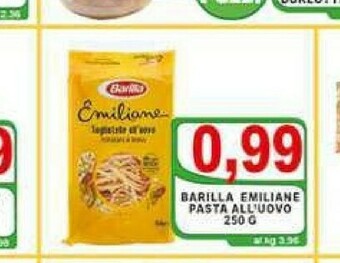 Top Supermercati Pasta all'uovo offerta