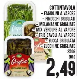 Al Discount Cottintavola - fagiolini a vapore finocchi grigliati offerta