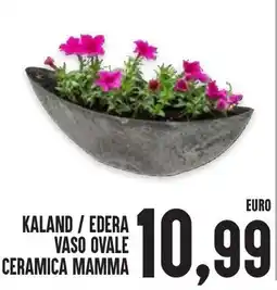 Al Discount Kaland / edera vaso ovale ceramica mamma offerta