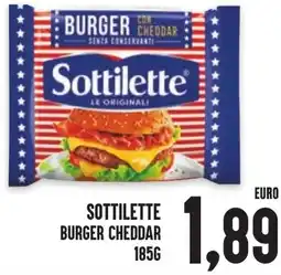 Al Discount Sottilette burger cheddar offerta