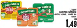 Al Discount Citterio irresistibili bastoncini crudo / salame / salame bbq offerta