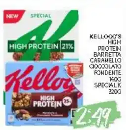 Eté Kellogg's high protein barretta caramello cioccolato fondente offerta