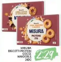 Eté Misura biscotti protein gocce mandorle offerta