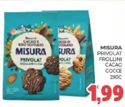 Eté Misura privolat frollini cacao cocce offerta