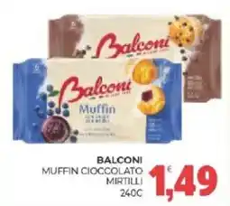 Eté Balconi muffin cioccolato mirtilli offerta