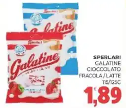 Eté Sperlari galatine cioccolato fracola/latte offerta